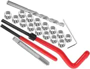 Stainless Steel Thread Repair Tool Kit Metric Thread Insert Set for Auto Repair High Speed Steel Hand Tool Set