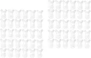 Healeved 2sets Graft Eyelash Accessories Kit Mascara Wands Pads Lash Extension Tools Perfect for Lash Perming 30pcs*2