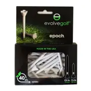 NEW Evolve Golf Epoch Tees 40 Count Combo 3 1/4" (30) & 1 1/2" (10)