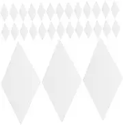 SEWACC 200 Pcs Paper Piecing Templates Durable Rhombus Quilting Supplies for Beginners Reusable Patchwork Paper Molds for Easy DIY Sewing Projects and Home Decor