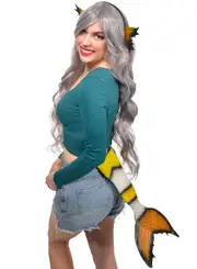 Mini Deluxe Clown Fish Mermaid Tail and Headband Set