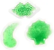 3pcs Packs Beauty Firming Eye Cold Compress Pad Pads Under Eye Pad Facial Care Pad Under Eye Cream Eye Mask for Sleeping Face Spa Eye Pvc Green