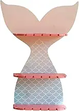 Floating Shelves, Mermaid Fishtail Shelf, 3-Tiered Storage Stand, Wall Mounted Shelf, Floating Shelf,Farmhouse Wood Shelves Wall Decor For Bathroom, Living Room,Bedroom And Kitchen