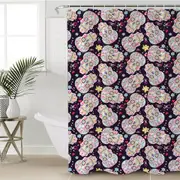 Sugar Skull Pattern Shower Curtain