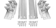 Garage Door Track 2" Vertical Rails for 8' Garage Door / Jamb Brackets /Hardware