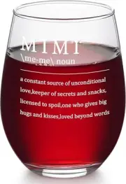 Futtumy Mimi Gifts, Definition Stemless Wine Glass for transparent-2