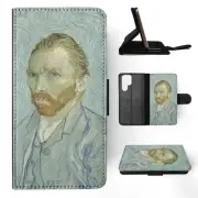 FLIP CASE FOR SAMSUNG GALAXY|VINCENT VAN GOGH - SELF PORTRAIT ART PAINT
