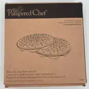 The Pampered Chef Gray 1241 Set Of 2 Microwave Chip Maker Kitchen Tool Gadget