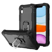 MCC Stylish Shockproof iPhone XR Case Cover Apple iPhoneXR Heavy Duty [Black+Black]
