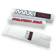 Malvern Star - Maxi Freestyle - WHITE with 3 color print pad set - old school bm