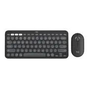 Logitech Pebble 2 Combo Wireless Keyboard Mouse - Tonal Graphite [920-012187]