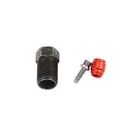 Sleek Black+Red Bike Bicycle Disc Brake Hose Insert Olive Connecting Nut