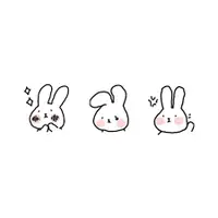 在飛比找蝦皮購物優惠-小兔子 迷你印章 表情小印章  光敏手賬裝飾印章 兔 連續印