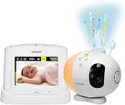 ORICOM Secure 870 3.5" Touchscreen Video Baby Monitor, Nursery, 3 x Digital Zoom, Night Vision, Two-Way Audio, Lullaby, Motorised pan-tilt Function (SC870WH) White