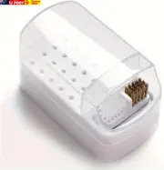 Nail Drill Grinding Bit Holder Box, 30 Holes Professional Nail Polish Head Stora