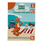 Mizzie The Kangaroo Mizzie Memory Match 4-in-1 Flash Card Game Set | Flora & Fauna AU