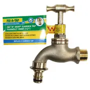 FIX-A-TAP 13mm Brass Lead-Free Garden Tap N Snap