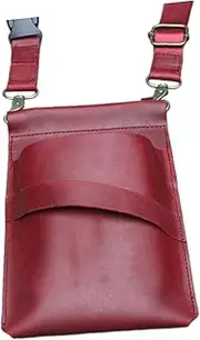 Oshhni Hairdresser Scissor Bag Scissor Shears Holder Barber Waist Bag Tool Bag for Stylist Tool Barbers Keeping Scissors Combs Nurse, Red
