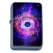 Empath Symbol Cosmos Em1 Flip Top Oil Lighter Wind Resistant