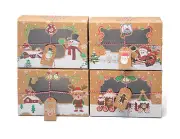 Christmas Cookie Boxes with Window Holiday Cookie Boxes for Gift Giving Pastry