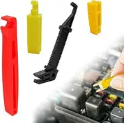 4Pcs Blade Glass Fuse Puller Insertion Tool, Mini Plastic Fuse Removal Tools, Fuse Puller Extraction Tools for Car Motorcycle Truck Fuses Relacement