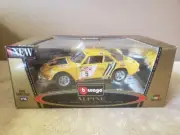 LJ987 BURAGO 3391 1/16 Rare Alpine A110 1600S WRC 13th Rally San Remo 5 ~ NIB