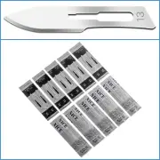 10pcs Carbon Steel No. 13 Sealed Sterile Scalpel Blades Modelling Craft Tool