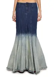 [Current Mood] Fight Against Destruction Denim Skirt-Light Blue
