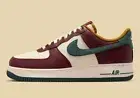 Nike Air Force 1 '07 LV8 Low Coconut Milk Dark Team Red HQ3612-113 sz 13 Men's