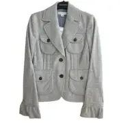 NWT Banana Republic Wool Blend Women Tweed Jacket Blazer Coat SMALL Fits 2-4