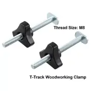 2Set Of M8 T-Track Bolts Knobs T Slot Bolts And Knobs Clamps For Woodworking Jig