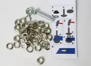 Eyelets Windscreen without Rust 4mm Inside 7mm Outside 50Stück Silver Incl. Tool