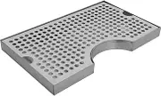 Alipis Kegerator Drip Catcher Tray Stainless Steel Beer Dispenser Drip Pan for Kitchen Worktop Non Slip Design Multi Functional Accessory for Beer Machines and Water Dispensers