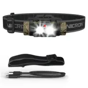 NICRON Rechargeable Headlamp, High Bright 1600 lumens 180° Rotating Aluminu