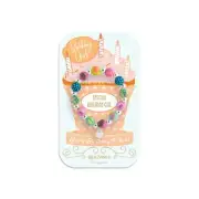 NEW JILZARAH Clay Bead MULTI COLOR HAPPY BIRTHDAY 6mm YOUTH GIRLS Bracelet Charm