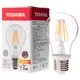TOSHIBA 7.5W LED球型燈絲燈泡 燈泡色