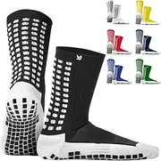 LUX Anti Slip Soccer Socks, Non Slip Football/Basketball/Hockey Sports Grip Pads Socks