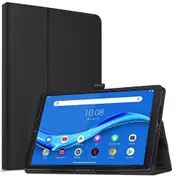 For Lenovo Tab M10 FHD Plus Case, Tab 10.3 2nd Gen TB-X606F / X606 Business Style Leather Smart Magnetic Flip Stand Case Cover (Black)