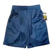 ATHLETIC WORKS BOYS BLUE MESH SHORTS SIZE M 8 ELASTIC WAIST