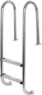 Swimming Pool Ladder,Stainless Steel Pool Stair,2/3-Step Double Handrails Steps,with Preventing Slips Pedals,for Pools of Any Indoor and Outdoor,Bearing Weight 250kg(2 Steps)