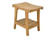 Milan Shower Seat 18" Stool Bench-Made From Grade-A Teak Wood