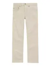 Boys Bonpoint 'Dylan' 100% Cotton Beige Ribbed Velvet Pants - Size 12 (Ecru)