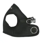 Puppia Soft Polyester Adjustable Dog Vest Harness Black Large