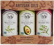 La Tourangelle, Favorites Trio of Oils - Roasted Walnut Oil, Avocado Oil,