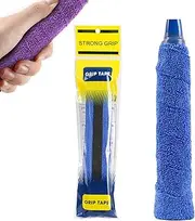 Cotton Towel Grip Super Absorbent-Towel - Tennis Racket Overgrip Upgraded Anti-Skid Racquet Grip Sweatband Tape Overgrip Wraps for Tennis Badminton Bike Handle Blue