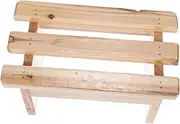 UTHCLO Bath Bucket Wooden Stool Foot Bath Shower Foot Stool Dice Stool Sauna Footstool Foot Seat with Foot Rest Footrests Spa Chair Legs Bath Seat Stepping Footstool Sauna Bench Khaki