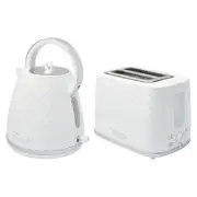 Westinghouse Electric 930W 2 Slice Bread Toaster & 1.7L 2200W Kettle Set White