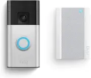 Introducing Ring Battery Video Doorbell + Chime Pro | DIY Wireless Doorbell Security Camera | Head-To-Toe View, 1440p HD Video, Easy to install (5min) | 30-day free trial of Ring Home