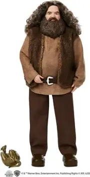 Harry Potter Rubeus Hagrid Collectible Doll, approx. 12-inch Wearing Belted Shir