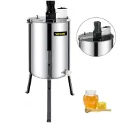 4 Frame Electric Honey Extractor Beekeeping Machine with 120W Motor Clear Lids